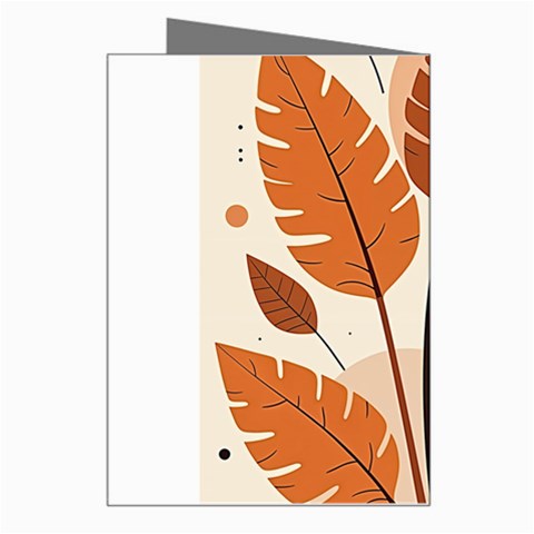 Leaves Boho Monster Nature Greeting Card from ArtsNow.com Right