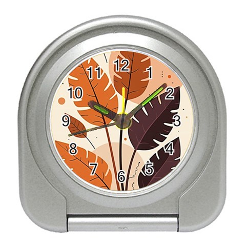 Leaves Boho Monster Nature Travel Alarm Clock from ArtsNow.com Front