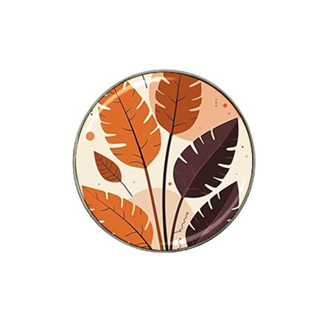 Leaves Boho Monster Nature Hat Clip Ball Marker from ArtsNow.com Front