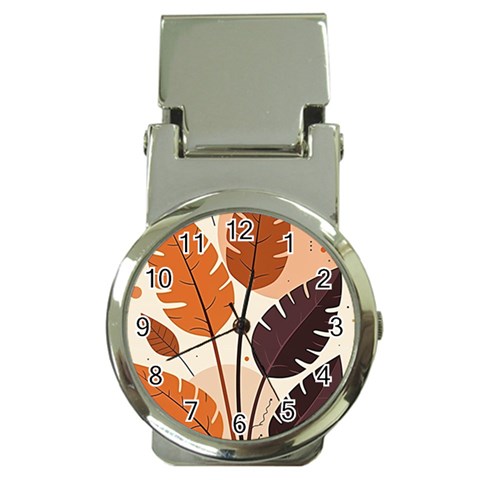 Leaves Boho Monster Nature Money Clip Watches from ArtsNow.com Front