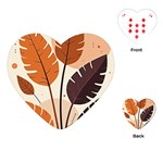 Leaves Boho Monster Nature Playing Cards Single Design (Heart)