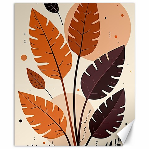 Leaves Boho Monster Nature Canvas 8  x 10  from ArtsNow.com 8.15 x9.66  Canvas - 1