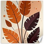 Leaves Boho Monster Nature Canvas 12  x 12 