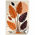 Leaves Boho Monster Nature Canvas 12  x 18 