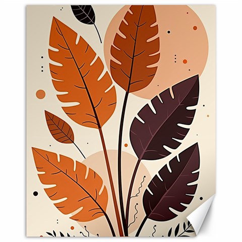 Leaves Boho Monster Nature Canvas 16  x 20  from ArtsNow.com 15.75 x19.29  Canvas - 1