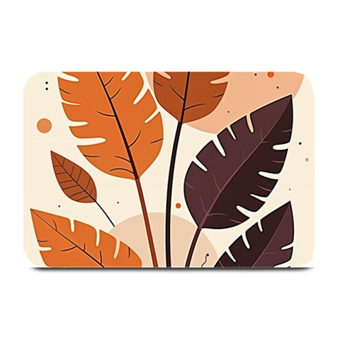 Leaves Boho Monster Nature Plate Mats from ArtsNow.com 18 x12  Plate Mat