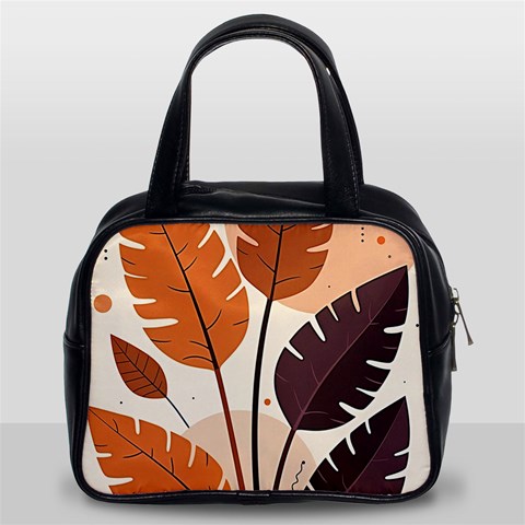 Leaves Boho Monster Nature Classic Handbag (Two Sides) from ArtsNow.com Front