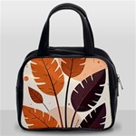 Leaves Boho Monster Nature Classic Handbag (Two Sides)