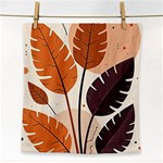 Leaves Boho Monster Nature Face Towel