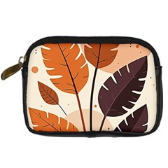 Leaves Boho Monster Nature Digital Camera Leather Case from ArtsNow.com Front