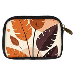 Leaves Boho Monster Nature Digital Camera Leather Case from ArtsNow.com Back