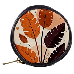 Leaves Boho Monster Nature Mini Makeup Bag from ArtsNow.com Back