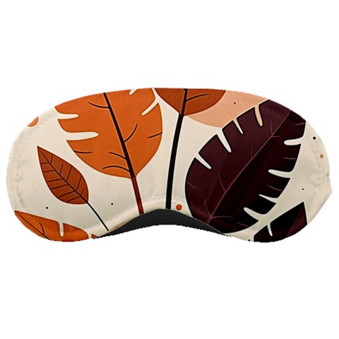 Leaves Boho Monster Nature Sleep Mask from ArtsNow.com Front