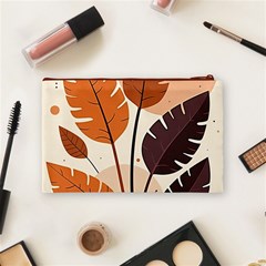 Leaves Boho Monster Nature Cosmetic Bag (Medium) from ArtsNow.com Back