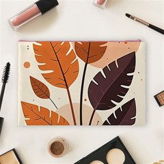 Leaves Boho Monster Nature Cosmetic Bag (Large) from ArtsNow.com Back