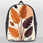 Leaves Boho Monster Nature School Bag (Large)