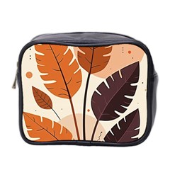 Leaves Boho Monster Nature Mini Toiletries Bag (Two Sides) from ArtsNow.com Front