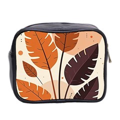 Leaves Boho Monster Nature Mini Toiletries Bag (Two Sides) from ArtsNow.com Back