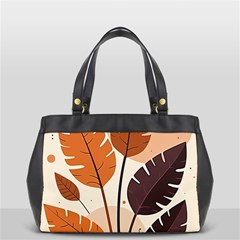 Leaves Boho Monster Nature Oversize Office Handbag (2 Sides) from ArtsNow.com Front