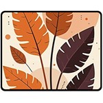 Leaves Boho Monster Nature Fleece Blanket (Medium)