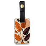 Leaves Boho Monster Nature Luggage Tag (one side)