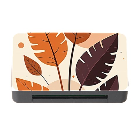 Leaves Boho Monster Nature Memory Card Reader with CF from ArtsNow.com Front