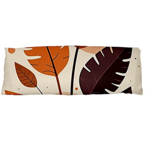 Leaves Boho Monster Nature One Side Body Pillow Cases from ArtsNow.com Body Pillow Case