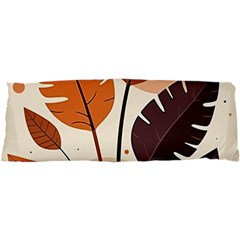 Leaves Boho Monster Nature 17 x47  Body Pillow Case Dakimakura (Two Sides) from ArtsNow.com Front