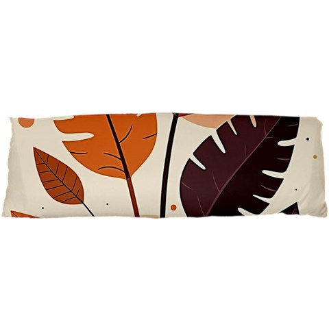 Leaves Boho Monster Nature 21 x63  Body Pillow Case Dakimakura (Two Sides) from ArtsNow.com Front