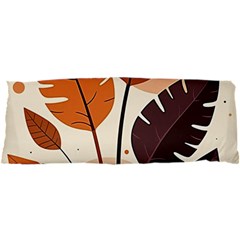 Leaves Boho Monster Nature 25 x67  Body Pillow Case Dakimakura (Two Sides) from ArtsNow.com Back