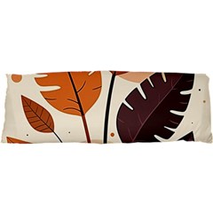 Leaves Boho Monster Nature 25 x71  Body Pillow Case Dakimakura (Two Sides) from ArtsNow.com Front