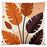 Leaves Boho Monster Nature Large Cushion Case (One Side)