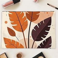 Leaves Boho Monster Nature Cosmetic Bag (XXL) from ArtsNow.com Back