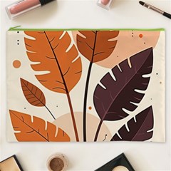 Leaves Boho Monster Nature Cosmetic Bag (XXXL) from ArtsNow.com Front