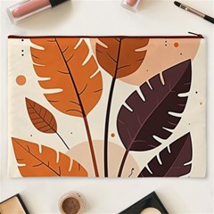 Leaves Boho Monster Nature Cosmetic Bag (XXXL) from ArtsNow.com Back