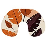 Leaves Boho Monster Nature Travel Neck Pillow