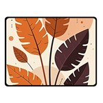 Leaves Boho Monster Nature Two Sides Fleece Blanket (Small)