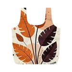 Leaves Boho Monster Nature Full Print Recycle Bag (M)