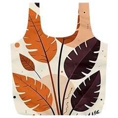 Leaves Boho Monster Nature Full Print Recycle Bag (XL) from ArtsNow.com Front