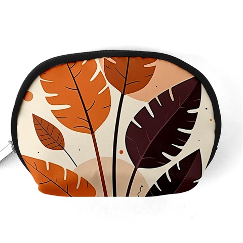 Leaves Boho Monster Nature Accessory Pouch (Medium) from ArtsNow.com Back