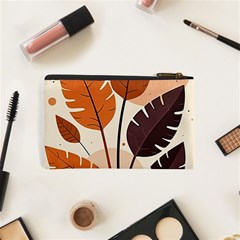 Leaves Boho Monster Nature Cosmetic Bag (XS) from ArtsNow.com Back