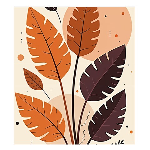 Leaves Boho Monster Nature Duvet Cover (King Size) from ArtsNow.com Duvet Quilt