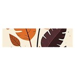 Leaves Boho Monster Nature Oblong Satin Scarf (16  x 60 )