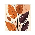 Leaves Boho Monster Nature Square Satin Scarf (30  x 30 )