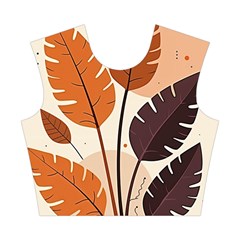 Leaves Boho Monster Nature Cotton Crop Top from ArtsNow.com Front