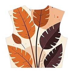 Leaves Boho Monster Nature Cotton Crop Top from ArtsNow.com Back