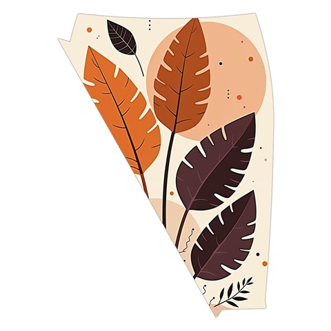 Leaves Boho Monster Nature Midi Wrap Pencil Skirt from ArtsNow.com Front Left