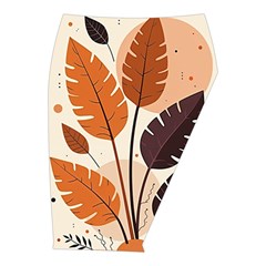 Leaves Boho Monster Nature Midi Wrap Pencil Skirt from ArtsNow.com  Front Right 