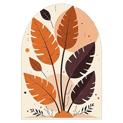 Leaves Boho Monster Nature Microwave Oven Glove from ArtsNow.com Front