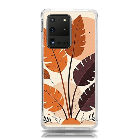 Leaves Boho Monster Nature Samsung Galaxy S20 Ultra 6.9 Inch TPU UV Case from ArtsNow.com Front